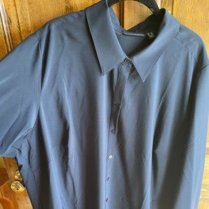 Susan Graver Weekend navy tunic - Plus size 2x